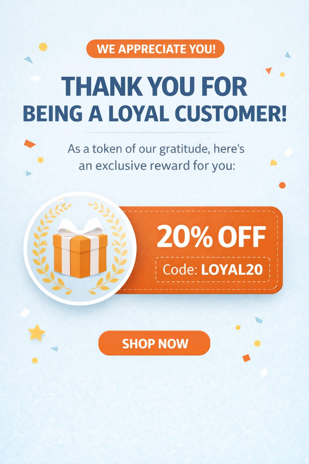 Customer Loyalty Emails example preview