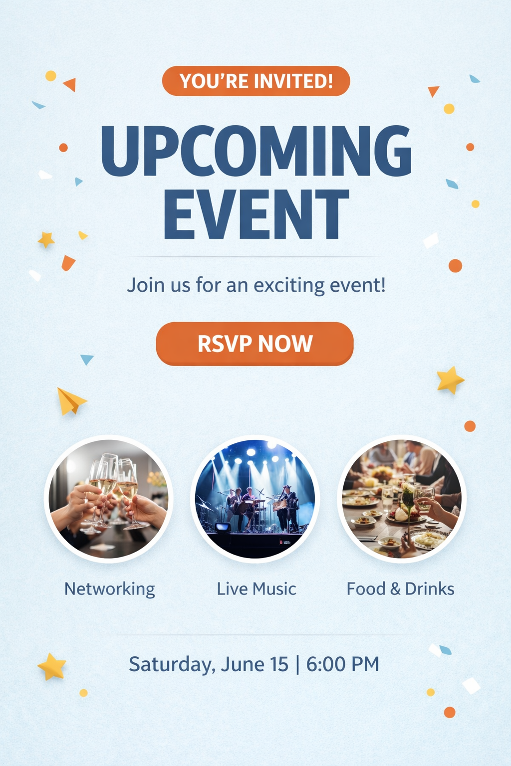 Event Announcements example preview