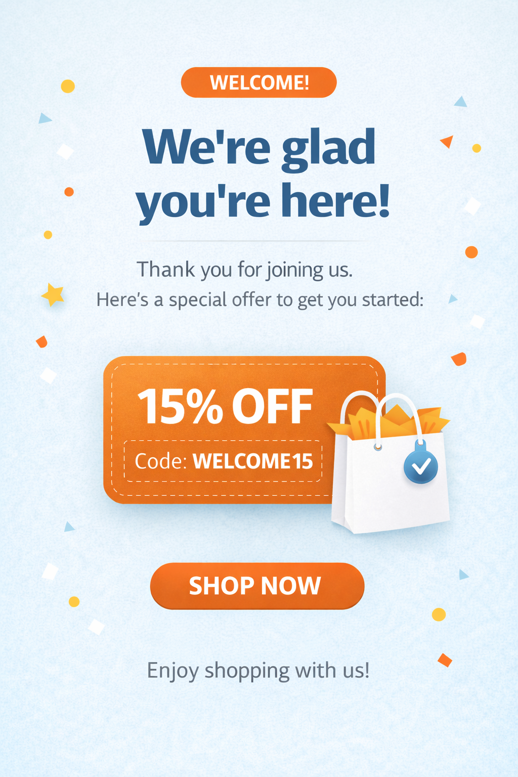 Welcome Emails example preview