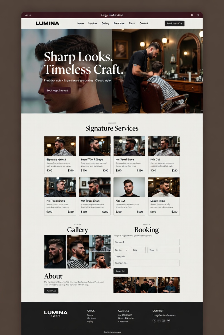 Beauty & Personal Care website template example 2