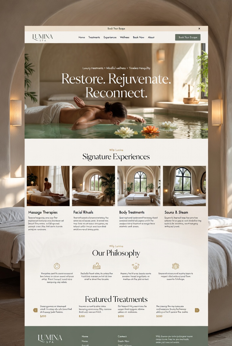 Beauty & Personal Care website template example 3