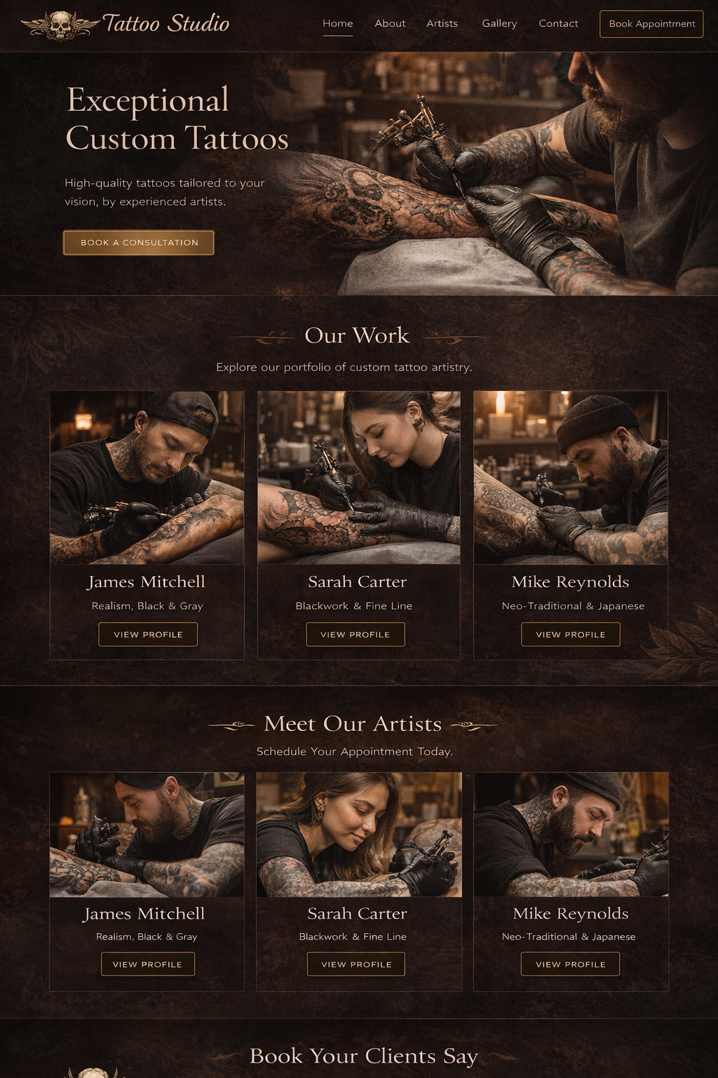 Beauty & Personal Care website template example 4
