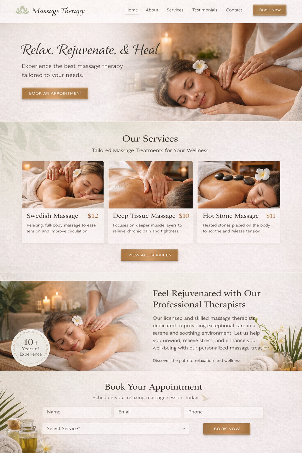 Beauty & Personal Care website template example 5