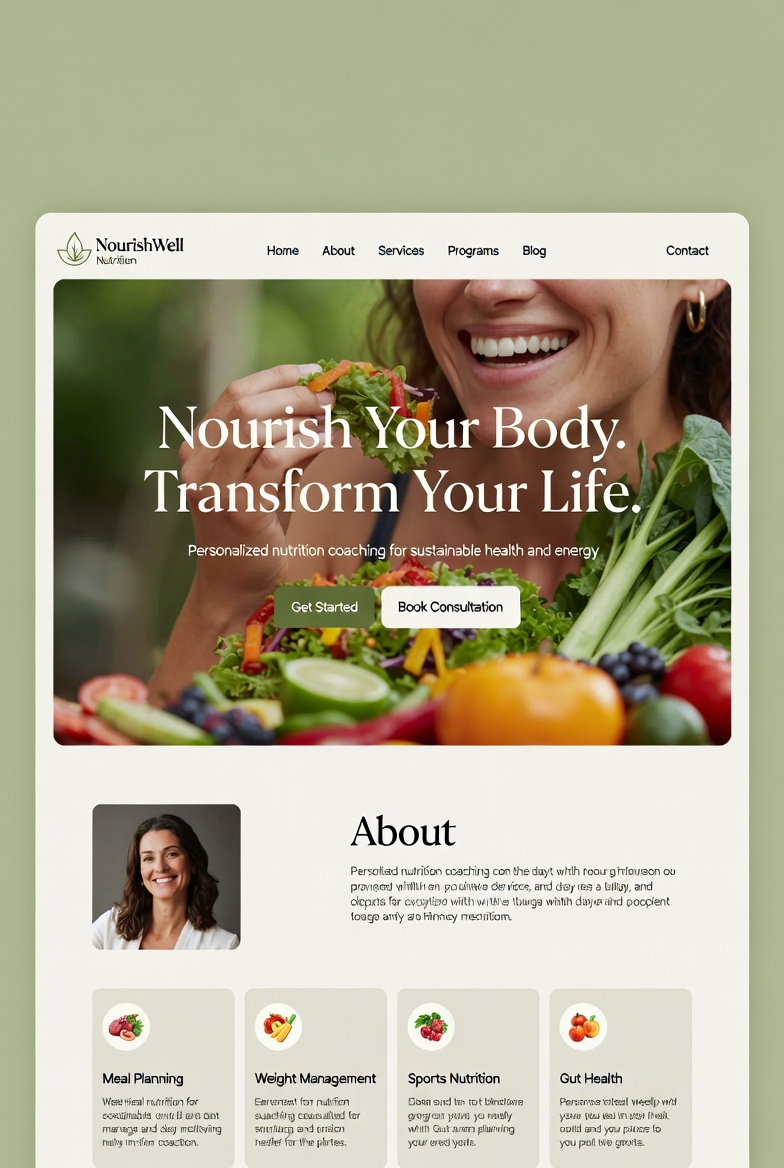 Health & Medical website template example 1