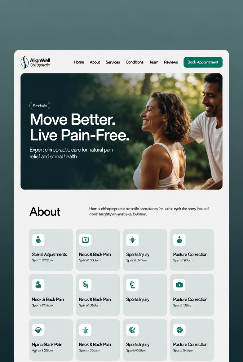 Health & Medical website template example 2