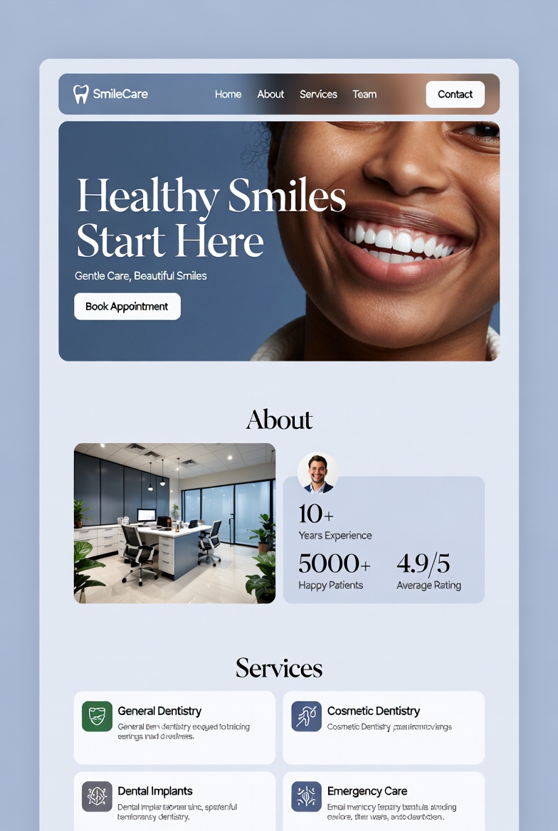 Health & Medical website template example 3